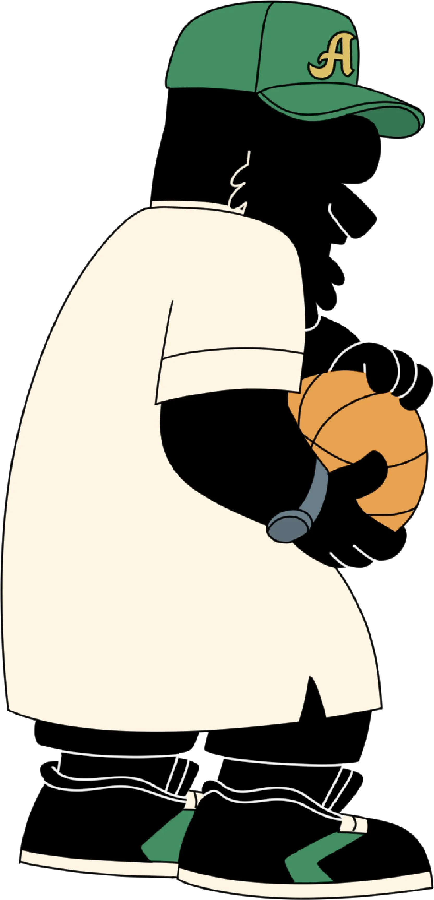 Amir character playing basketball